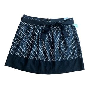 Maurices NWT Black & White Mini Skirt Size XL